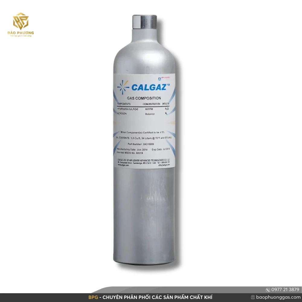 Khí chuẩn CO2, H2S, CO, CH4, O2 hiệu chuẩn máy đo 5 khí