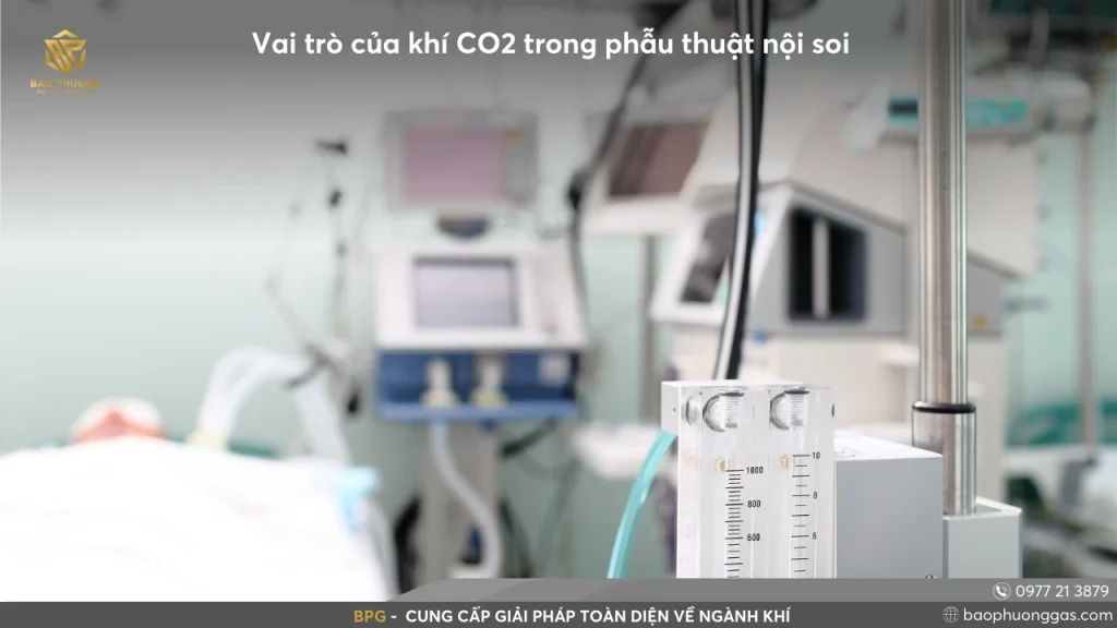 Khí CO2 được sử dụng trong phẫu thuật nội soi